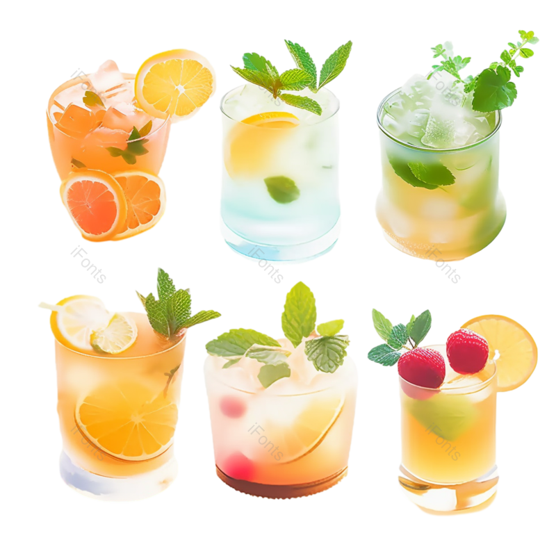 夏天图片,插画元素,水果PNG,设计元素免抠素材